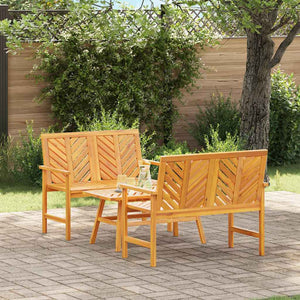 Set Lounge da Giardino Marrone Legno massello di acacia 3154128