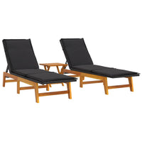 Set Mobili da Giardino 3 pz Polyrattan e Legno Massello Acacia 3154401