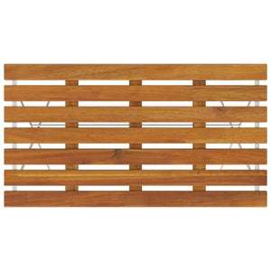 Tavolo Bistrò Pieghevole 100x54x71 cm Massello Acacia e Acciaio 319976