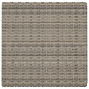 Tavolo Pieghevole da Bistrò Grigio 55x54x71 cm Polyrattan 319985