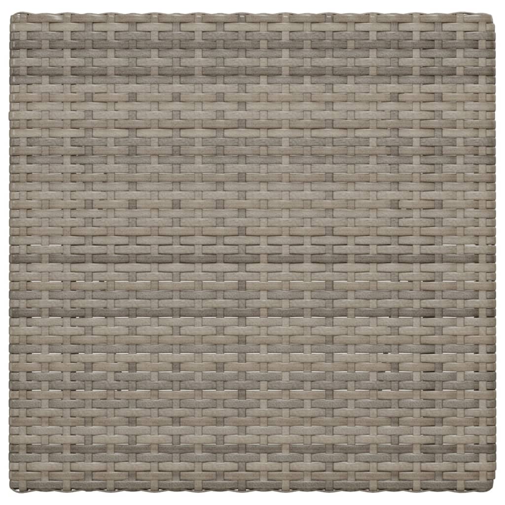 Tavolo Pieghevole da Bistrò Grigio 55x54x71 cm Polyrattan 319985