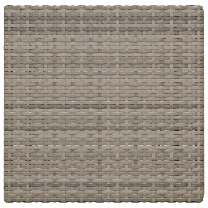 Tavolo Pieghevole da Bistrò Grigio 55x54x71 cm Polyrattan 319985