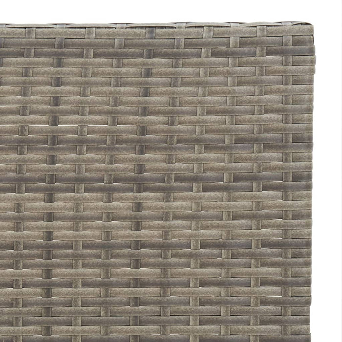 Tavolo Pieghevole da Bistrò Grigio 55x54x71 cm Polyrattan 319985