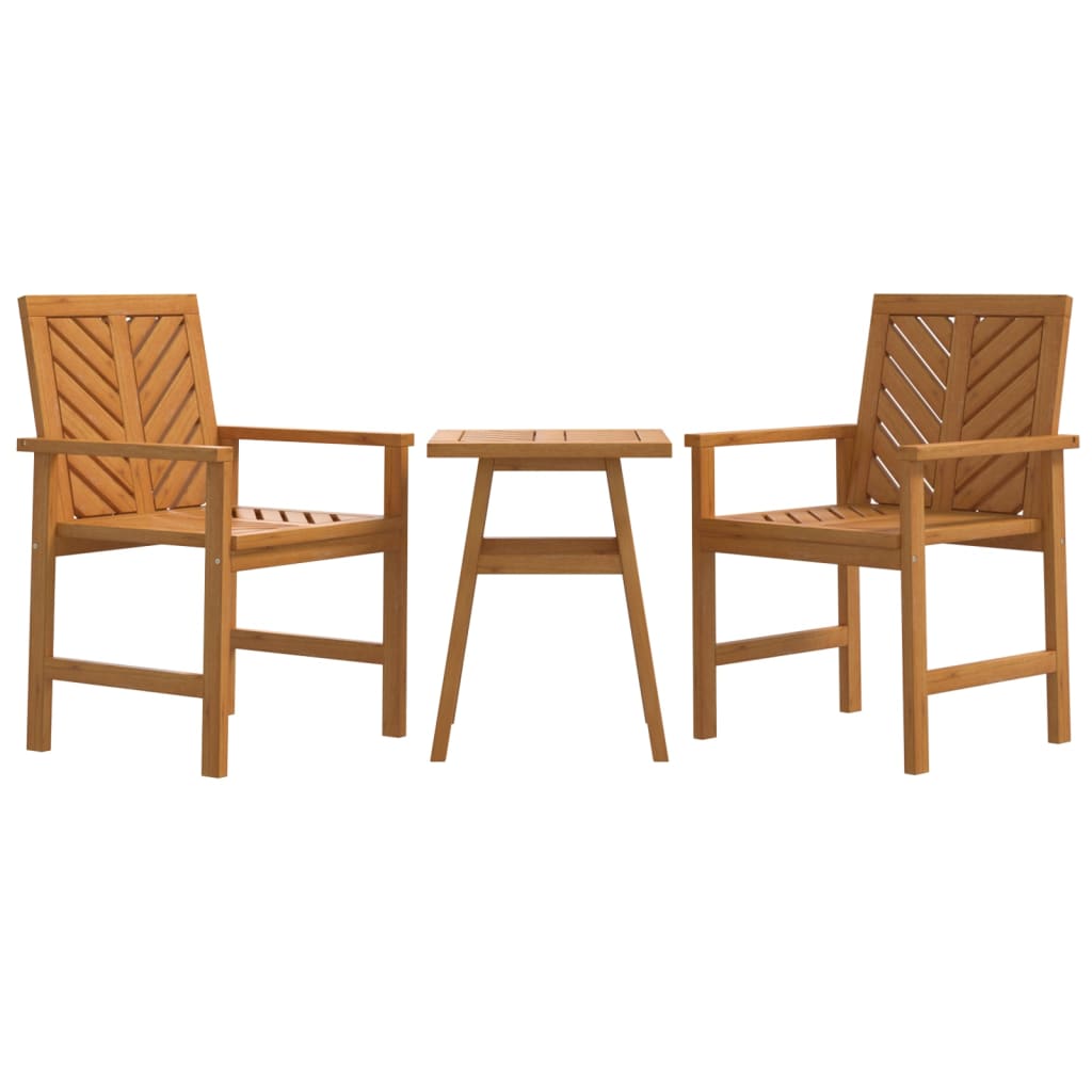 Set da Salotto da Giardino 3 pz in Legno Massello di Acacia 362230