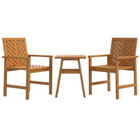 Set da Salotto da Giardino 3 pz in Legno Massello di Acacia 362230