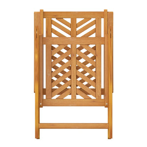 Sedie da Giardino Reclinabili 3 pz in Legno Massello di Acacia 362232