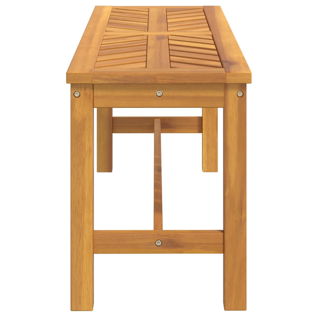 Panca da giardino per esterni mobili da giardino terrazza 110 x 35 x 45 cm legno massello di acacia 02_0011172