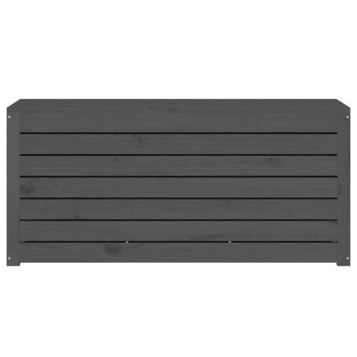 Contenitore Giardino Grigio 101x50,5x46,5cm Legno Massello Pino