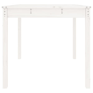 Tavolo da Giardino Bianco 82,5x82,5x76cm Legno Massello di Pino 823963