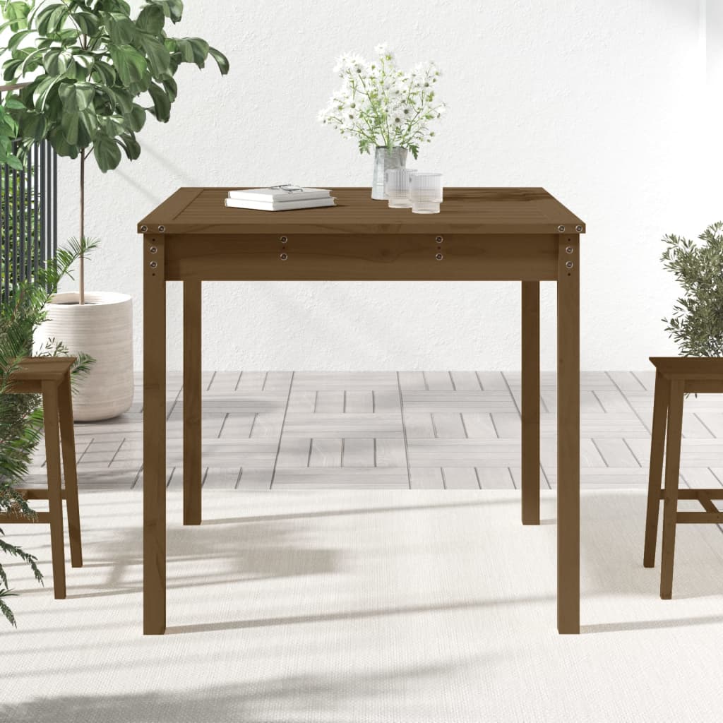 Tavolo da Giardino Ambra 82,5x82,5x76 cm Legno Massello di Pino