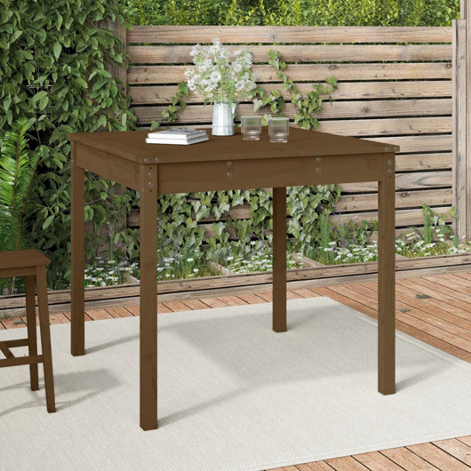 Tavolo da Giardino Ambra 82,5x82,5x76 cm Legno Massello di Pino