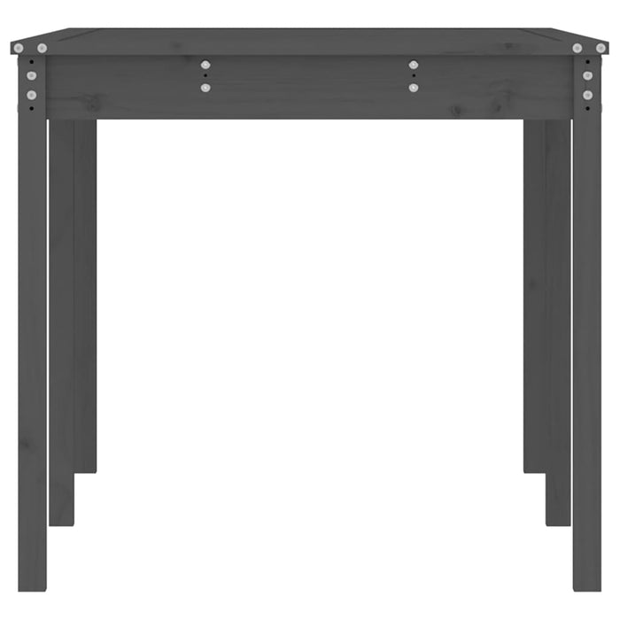 Tavolo da Giardino Grigio 159,5x82,5x76 cm Legno Massello Pino