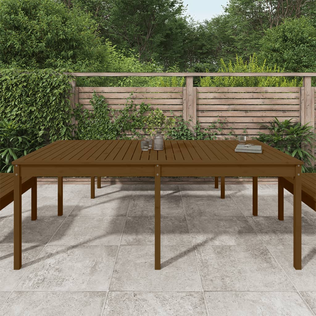 Tavolo da Giardino Ambra 203,5x100x76cm Legno Massello di Pino