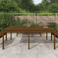 Tavolo da Giardino Ambra 203,5x100x76cm Legno Massello di Pino