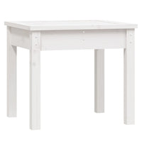 Panca da Giardino Bianca 50x44x45 cm Legno Massello di Pino 823991