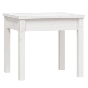 Panca da Giardino Bianca 50x44x45 cm Legno Massello di Pino 823991