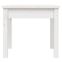 Panca da Giardino Bianca 50x44x45 cm Legno Massello di Pino 823991