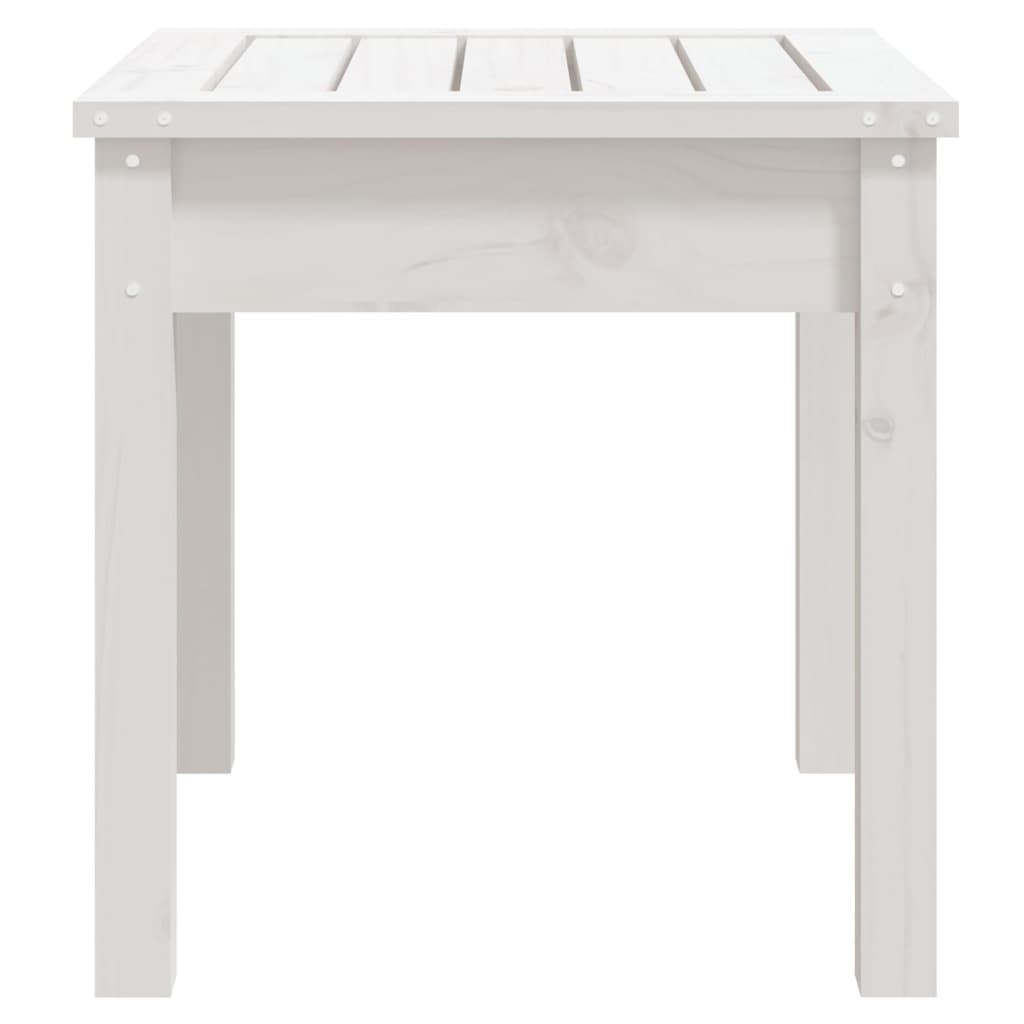 Panca da Giardino Bianca 50x44x45 cm Legno Massello di Pino 823991