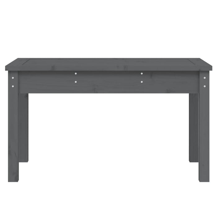 Panca da Giardino Grigia 80x44x45 cm Legno Massello di Pino 823999