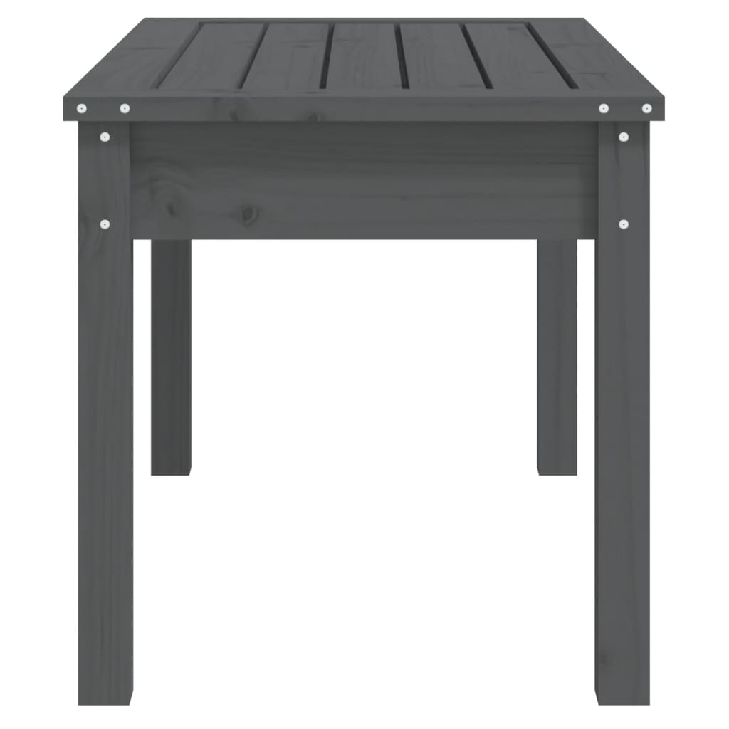 Panca da Giardino Grigia 80x44x45 cm Legno Massello di Pino 823999