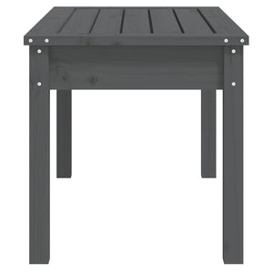 Panca da Giardino Grigia 80x44x45 cm Legno Massello di Pino 823999