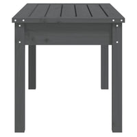 vidaXL Panca da Giardino Grigia 80x44x45 cm Legno Massello di Pino