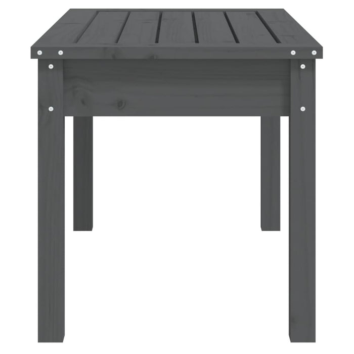 vidaXL Panca da Giardino Grigia 80x44x45 cm Legno Massello di Pino