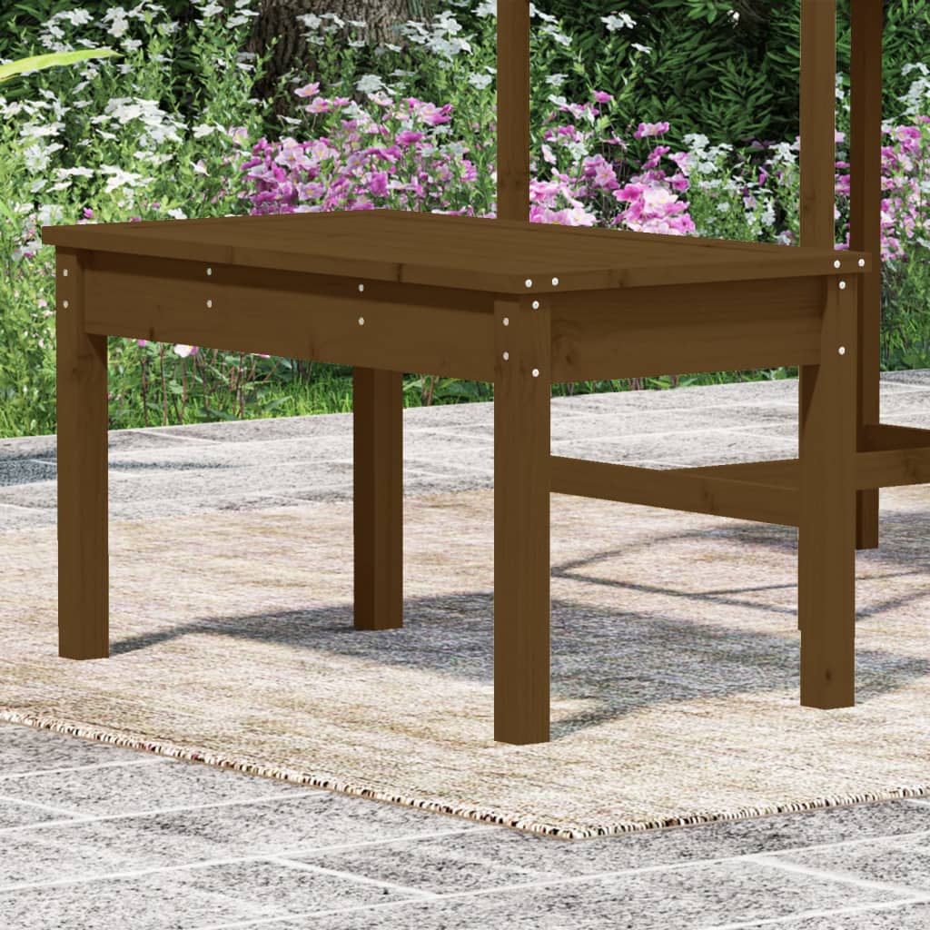 Panca da Giardino Ambra 80x44x45 cm Legno Massello di Pino 824000
