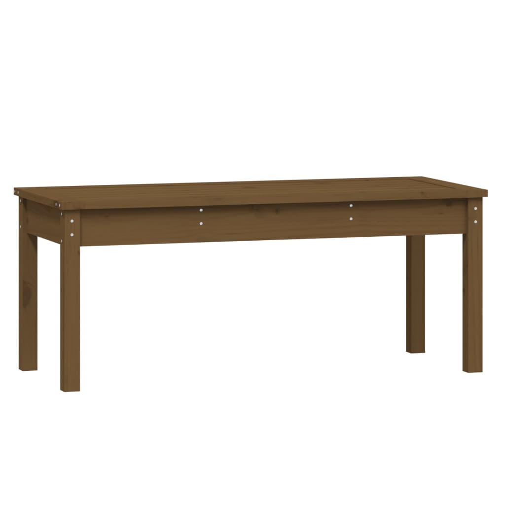 Panca da giardino mobili da giardino per esterni terrazza109 x 44 x 45 cm in legno di pino massiccio marrone miele 02_0011742