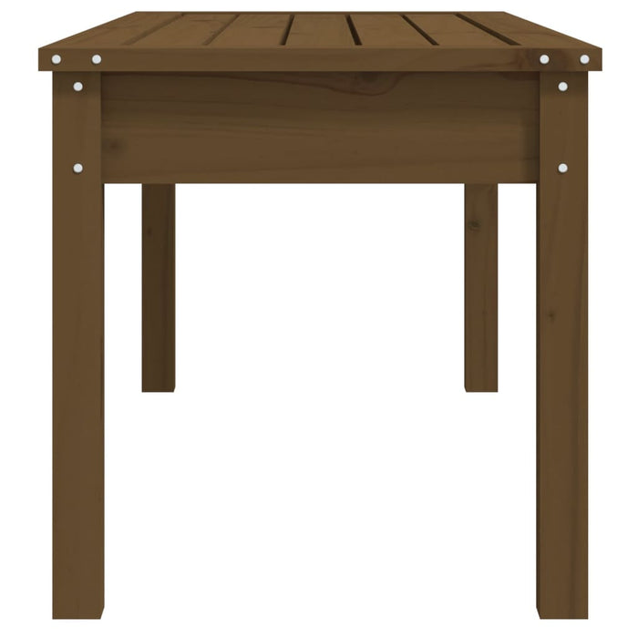 Panca da giardino mobili da giardino per esterni terrazza109 x 44 x 45 cm in legno di pino massiccio marrone miele 02_0011742