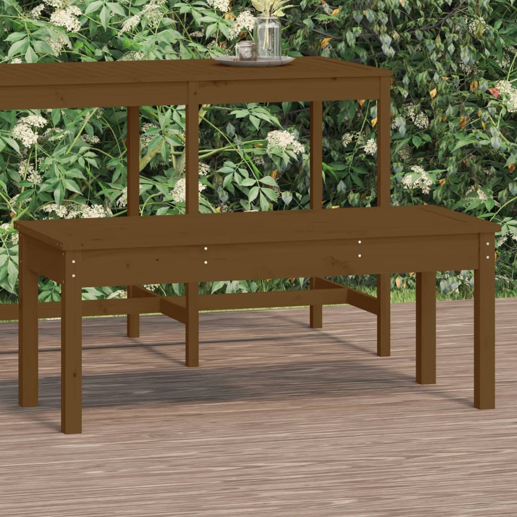 Panca da Giardino Ambra 109x44x45 cm Legno Massello di Pino
