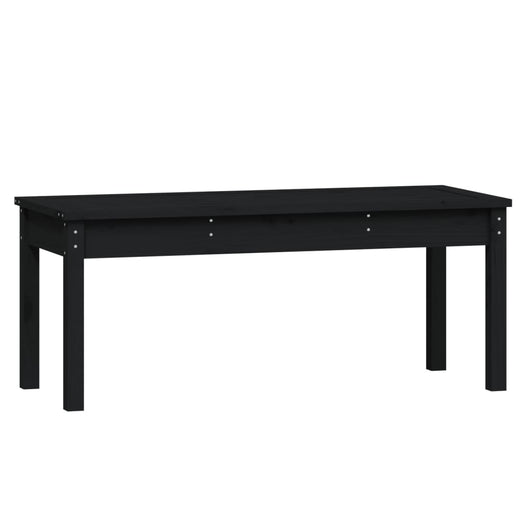Panca da giardino mobili da giardino per esterni terrazza nera 109 x 44 x 45 cm legno massiccio di pino nero 02_0011750