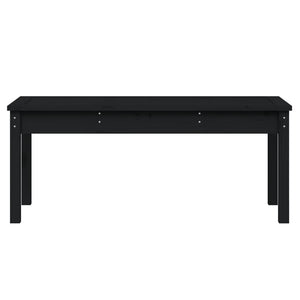 Panca da giardino mobili da giardino per esterni terrazza nera 109 x 44 x 45 cm legno massiccio di pino nero 02_0011750