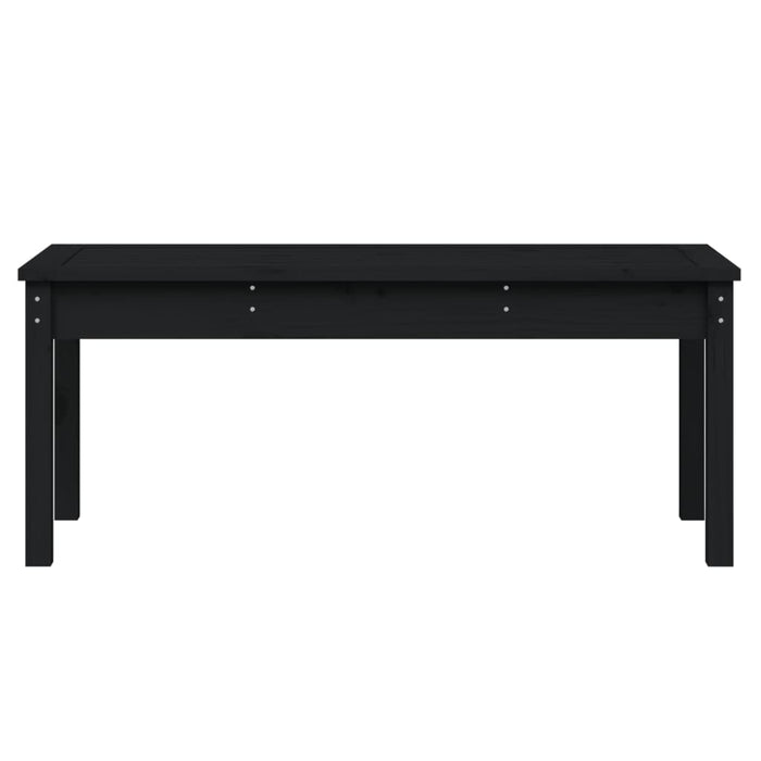 Panca da giardino mobili da giardino per esterni terrazza nera 109 x 44 x 45 cm legno massiccio di pino nero 02_0011750