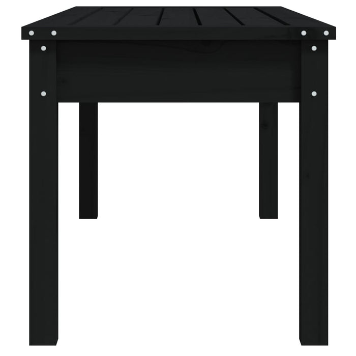 Panca da giardino mobili da giardino per esterni terrazza nera 109 x 44 x 45 cm legno massiccio di pino nero 02_0011750