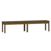 Panca Giardino 2 Posti Miele 203,5x44x45cm Legno Massello Pinocod mxl 82005
