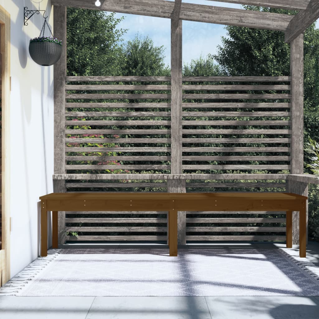 Panca Giardino 2 Posti Ambra 203,5x44x45cm Legno Massello Pino 824021