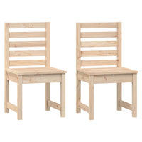Sedie da Giardino 2pz 50x48x91,5 cm Legno Massello di Pino 824025
