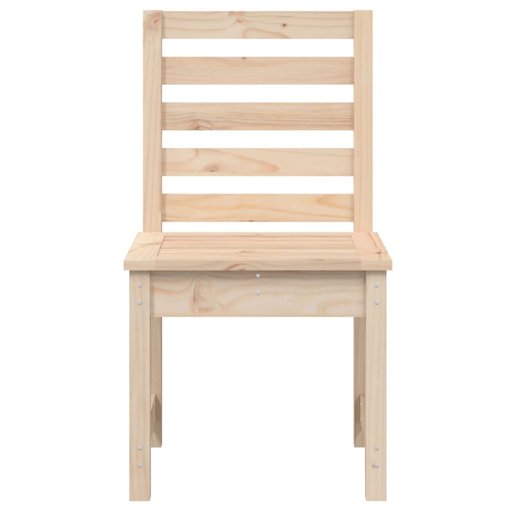 Sedie da Giardino 2pz 50x48x91,5 cm Legno Massello di Pino 824025
