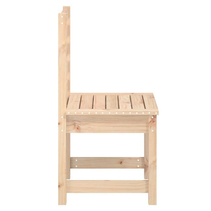 Sedie da Giardino 2pz 50x48x91,5 cm Legno Massello di Pino 824025