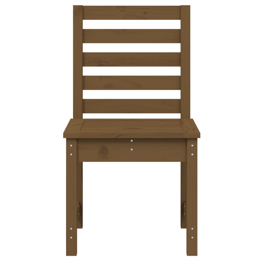 Sedie da Giardino 2pz Ambra 50x48x91,5cm Legno Massello di Pino 824028