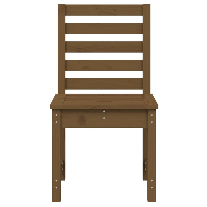 Sedie da Giardino 2pz Ambra 50x48x91,5cm Legno Massello di Pino 824028