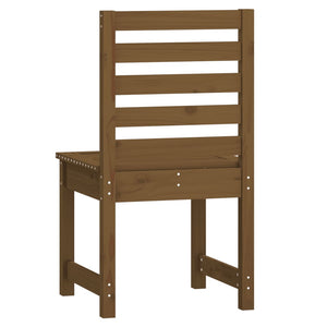Sedie da Giardino 2pz Ambra 50x48x91,5cm Legno Massello di Pino 824028