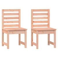 Sedie da Giardino 2pz 50x48x91,5 cm Legno Massello di Douglas