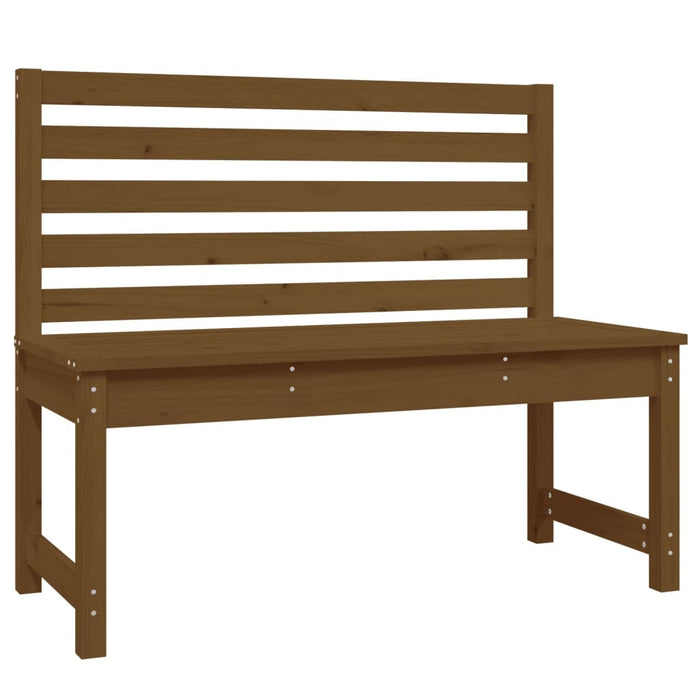 Panca da Giardino Ambra 109 cm in Legno Massello di Pino 824035