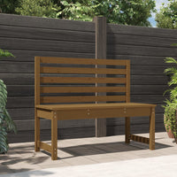 Panca da Giardino Ambra 109 cm in Legno Massello di Pino 824035