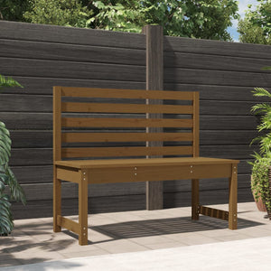 Panca da Giardino Ambra 109 cm in Legno Massello di Pino 824035