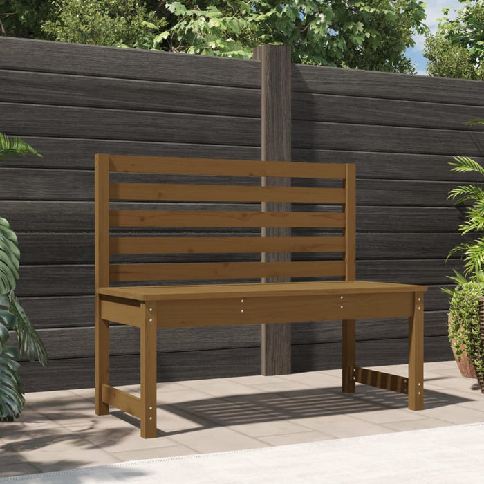 Panca da Giardino Ambra 109 cm in Legno Massello di Pino 824035