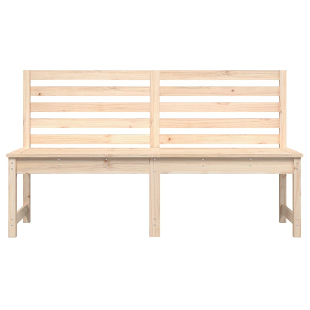 Panca da Giardino 157,5 cm in Legno Massello di Pino 824039