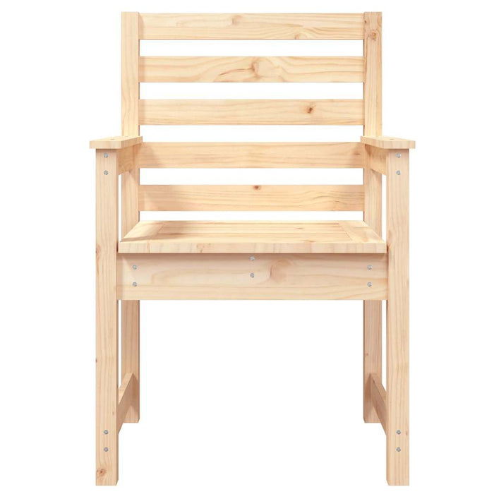 Sedie da Giardino 2pz 60x48x91 cm Legno Massello di Pino 824053